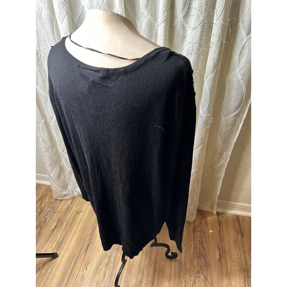 Lane Bryant Embroidered Stretch Knit Sweater Tunic Plus 18/20 Whimsigoth NWT - Picture 9 of 15